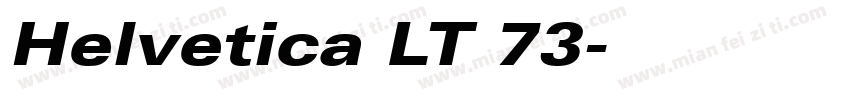 Helvetica LT 73字体转换